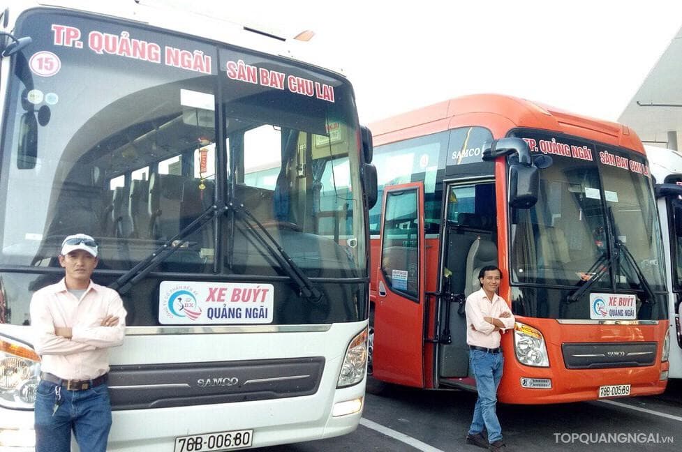 Lịch trình xe buýt Chu Lai - Quảng Ngãi